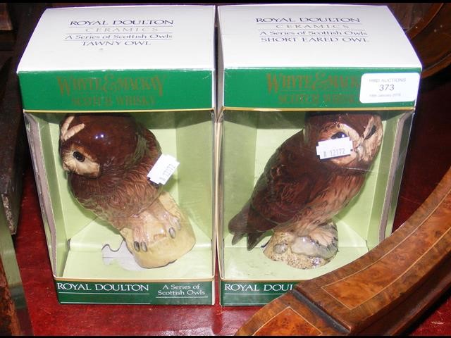 A boxed Royal Doulton Scotch Whisky "Owl" decanter
