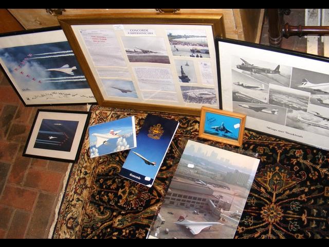 Selection of Concorde and Red Arrows memorabilia,