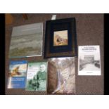 A collection of Isle of Wight books, including Cav