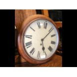 A 36cm diameter antique wall clock