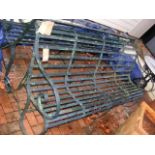 Large wrought iron garden bench