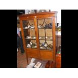 Two door Edwardian display cabinet