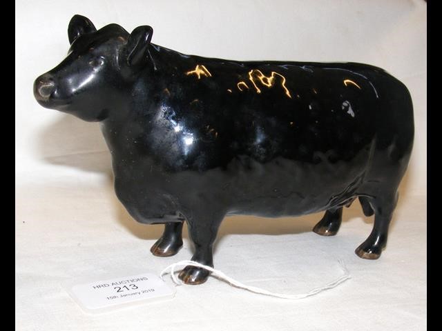 A Beswick Aberdeen Angus ornament