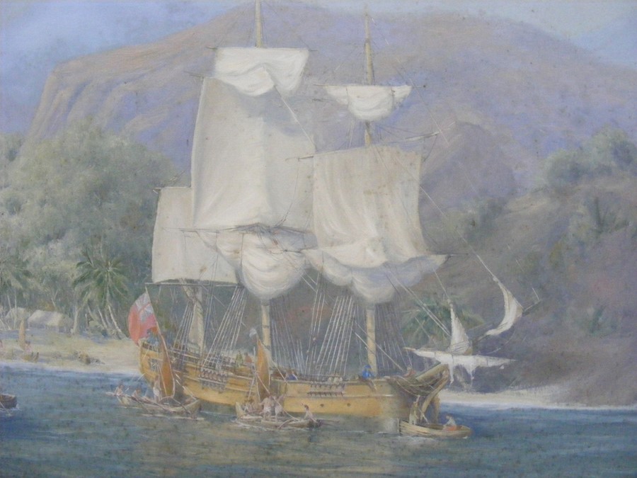 SIDNEY FEVER - oil on canvas of the "Resolution and - Image 8 of 8