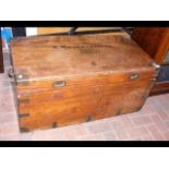 Antique camphorwood chest bearing Hong Kong maker'