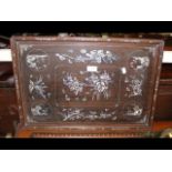 A Mother of Pearl inlaid serving tray - 40cm x 58c
