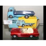 Boxed Corgi Platform Lorry, together with Aston Ma