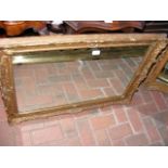 Decorative gilt wall mirror - 65cm x 86cm