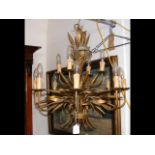 Decorative metal ceiling light