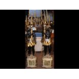 A pair of 6ft high reproduction Blackamoor standar