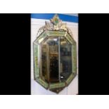 A 100cm Venetian style wall mirror