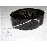 A 10cm silver inlaid trinket box