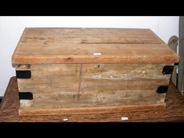 An old wooden chest