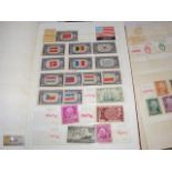 Nine albums of collectable stamps from around the