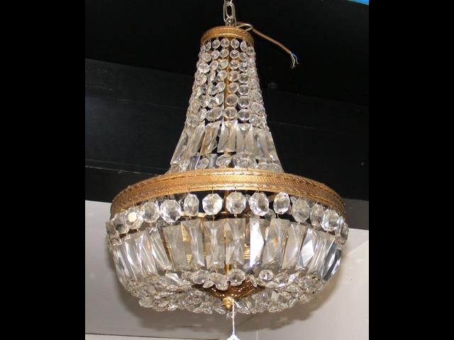 Crystal drop ceiling light