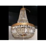 Crystal drop ceiling light