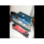 Unboxed locomotives and tenders, etc.