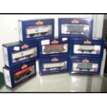 Eight boxed Bachmann Wagons