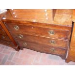 A 19th century mahogany small proportioned chest o