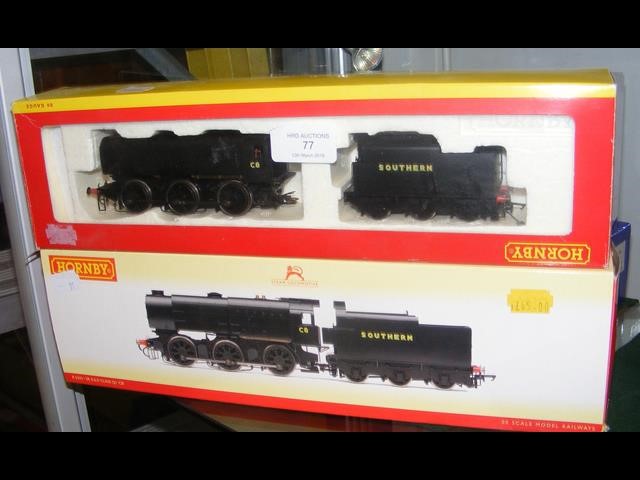 A boxed Hornby Locomotive and Tender - West Countr