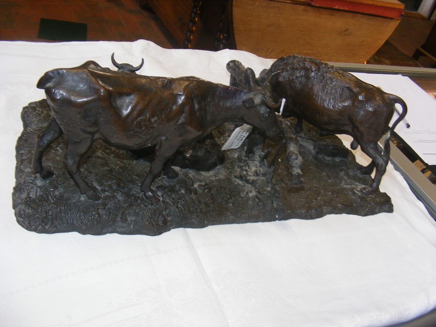 An antique bronze group by Jean Baptiste Berre - d - Image 4 of 10