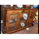 A Victorian three door pier cabinet