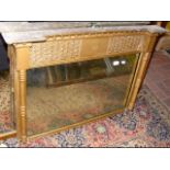 A 19th century gilt overmantel