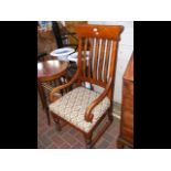 Antique slat back armchair