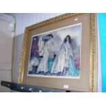 W RUSSELL FLINT - print of ladies - signed in pencil