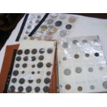 Collection of world and UK coins in albums