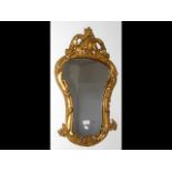 Decorative gilt hall mirror