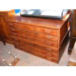 A six drawer plan chest