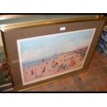 HELEN BRADLEY - coloured print of Blackpool with A