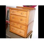 A four drawer collector's chest - 40cm high