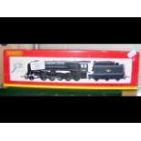 A boxed Hornby Loco and Tender R2187