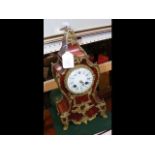 A 32cm high antique French mantel clock - retailed