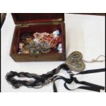 A box of costume jewellery