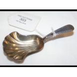 An Irish silver caddy spoon - 1836