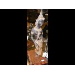 A 34cm high bronze style figure of dancing lady