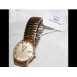 A gent's Omega wrist watch with date aperture and