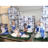 Six boxed Royal Copenhagen figures