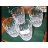 Four Waterford tumblers (Colleen)