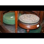 Antique footstool and one other