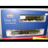 A boxed Bachmann Class 105 2 Car DMU Set