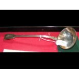 Silver ladle - London 1838 - Mary Chawner - 8.4oz