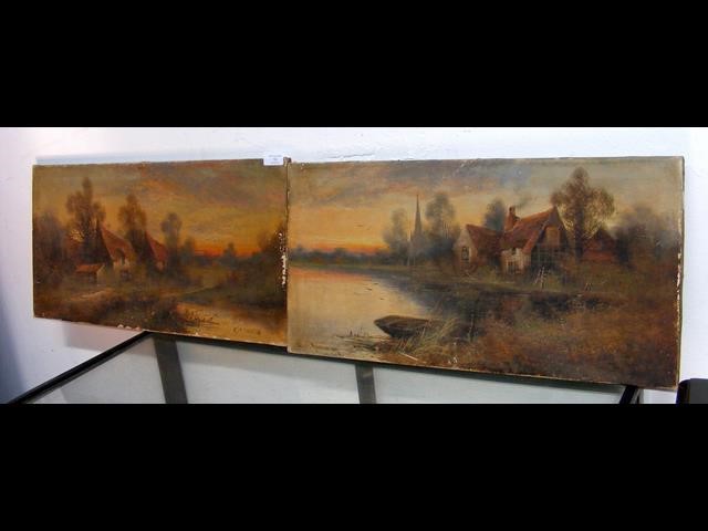 ALEX JAMIESON - pair of oils on canvas - country s