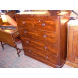 Victorian cap-top chest of drawers