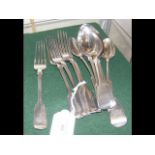 Silver forks and spoons