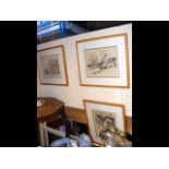 Three Limited Edition etchings
