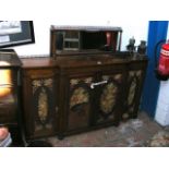 Victorian rosewood break-front cabinet